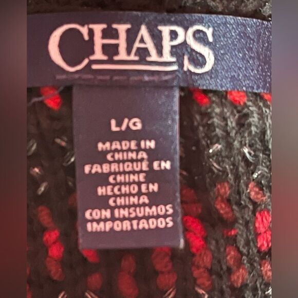 Chaps knitted sweater sz L - Picture 4 of 4